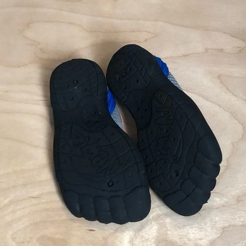 Newts Kids' Neon Green & Blue Velcro Water Shoes Boy US: Size 9